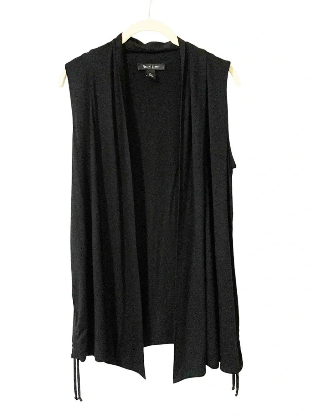 White House Black Market WHBM Women's Draped Open Cardigan